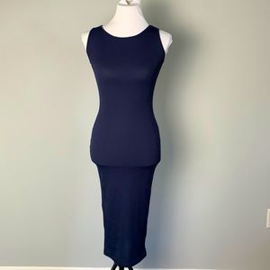 Pretty Little Thing Ribbed Midi Dress EUC